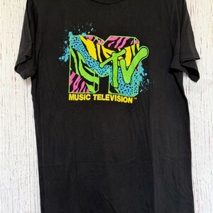 MTV Graphic Black T-Shirt